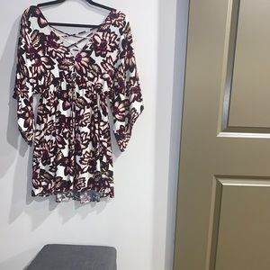 Floral dress - alight open back